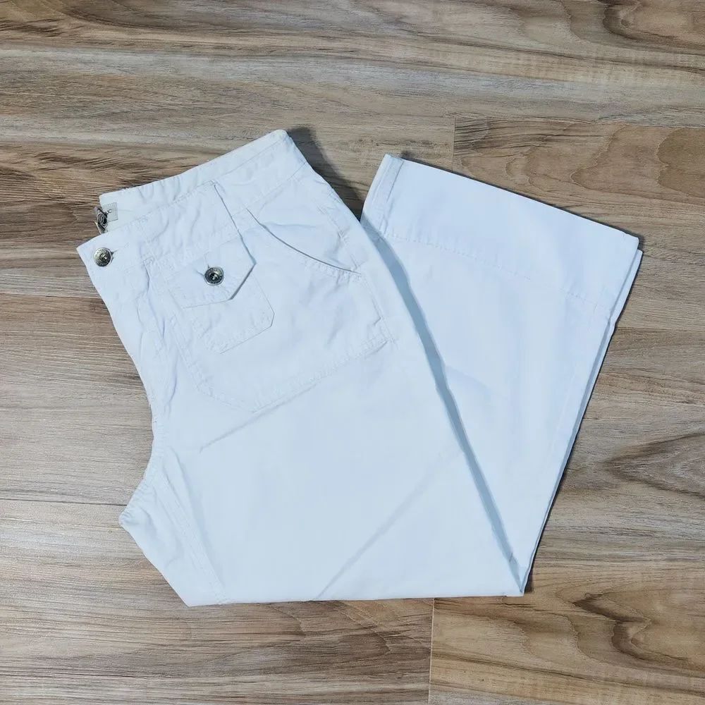 ☔️💜Vintage Banana Republic White Capri Pants Size 6